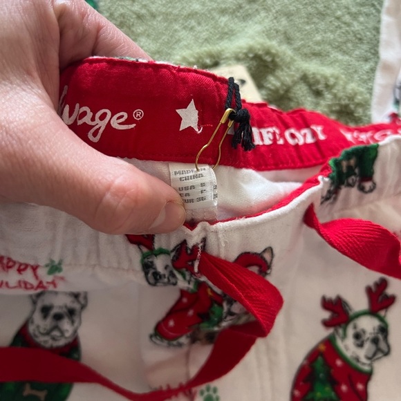 PJ Salvage Women’s Flannel Pajama Bottoms in Ivory, size S, NWT - Picture 6 of 8